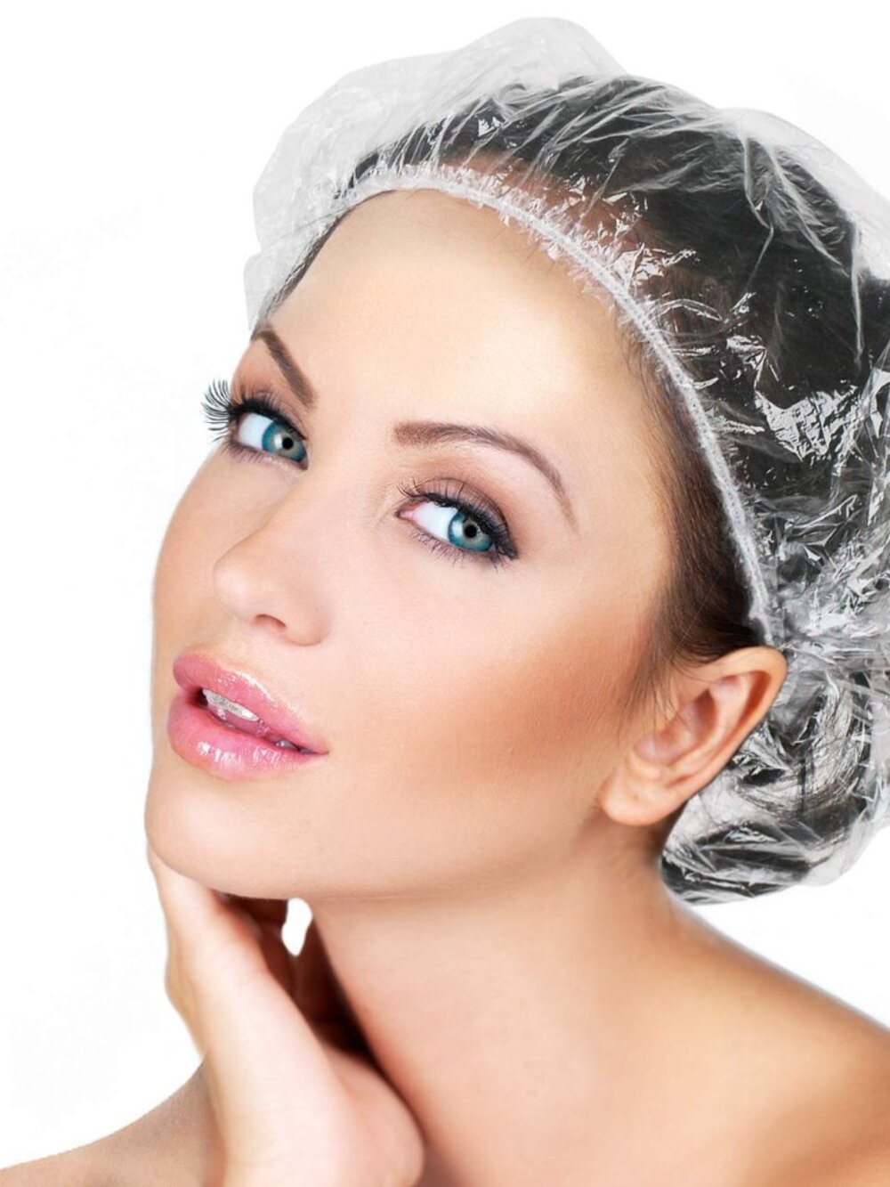 30pcs Disposable Shower Caps-Multi-Purpose Thickening Elastic Bath Cap Plastic W